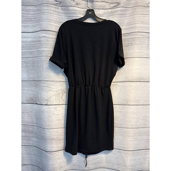 Express Black Ruched Drawstring Waist Dress Size S - Picture 3 of 3